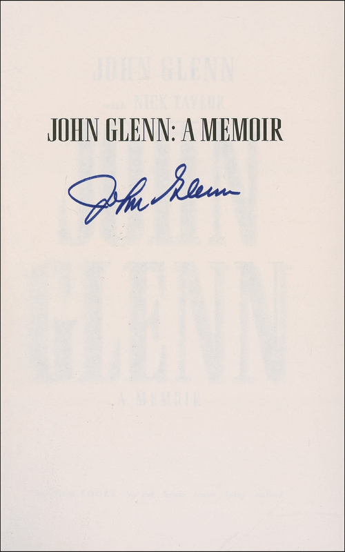 Lot 466 John Glenn Photograph and Book
