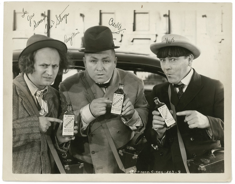 Lot 1112 Three Stooges: Brighto! Brighto! It makes old bodies new...