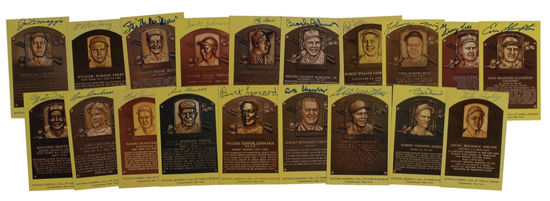Lot 1154 Baseball Hall of Fame Hall of Fame Cards