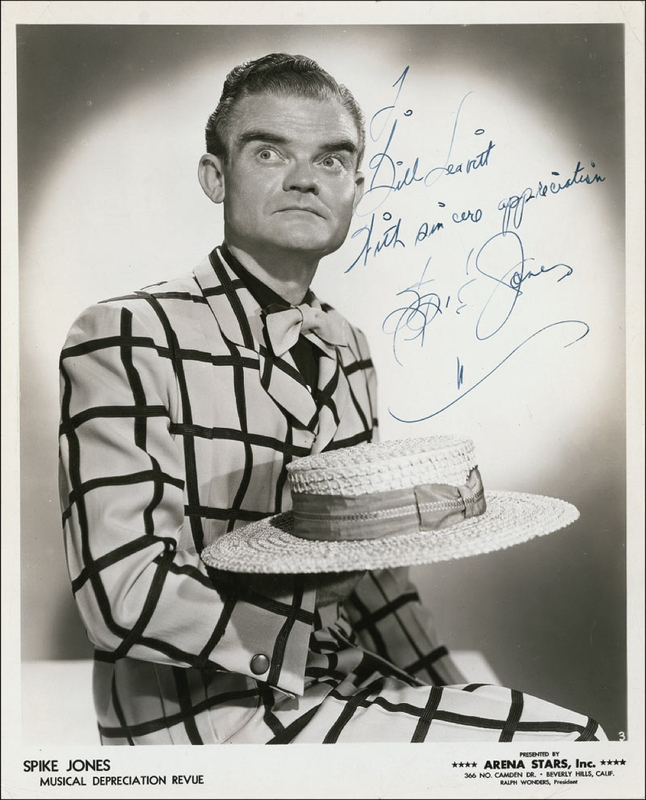 Lot 787 Spike Jones Signed Photograph