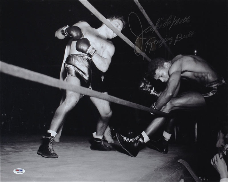 Lot 1241 Jake LaMotta Photograph and Robe