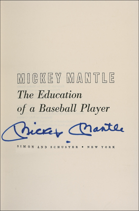 Lot 1260 Mickey Mantle Book