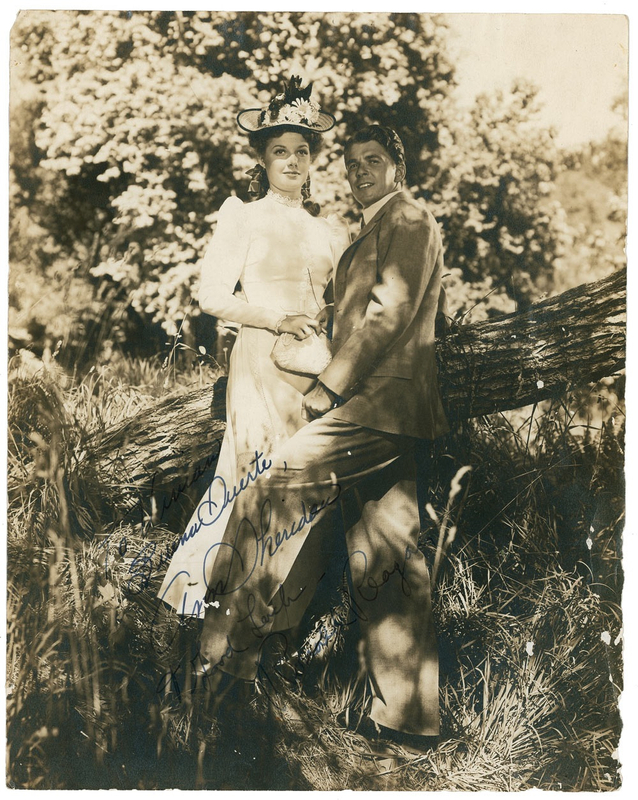 Lot 119 Ronald Reagan and Ann Sheridan: Reagan signs a photo from King’s Row, considered his best film
