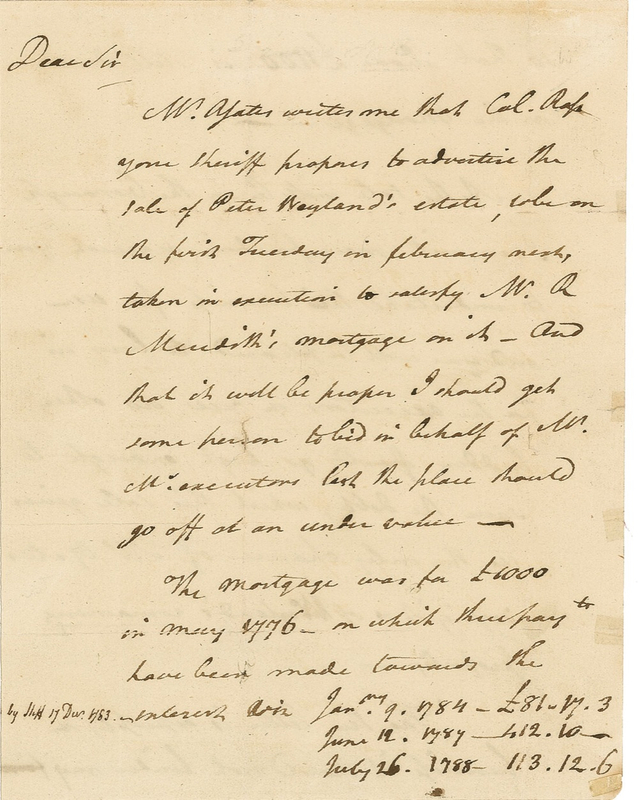 Lot 216 Declaration of Independence: George Clymer: The Declaration?s Pennsylvania delegate who also signed the Constitution arranges for a real estate bidder
