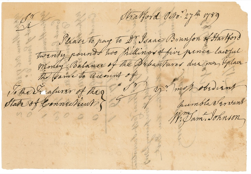 Lot 270 William Samuel Johnson