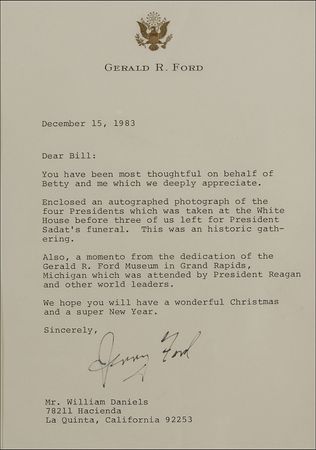 Lot #40 Gerald Ford - Image 3