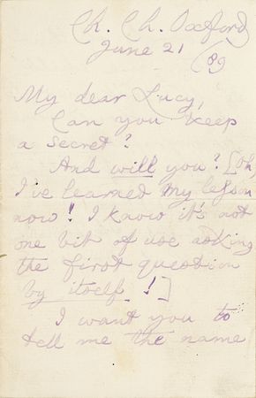 Lot #544 Charles Dodgson: The Alice in Wonderland author’s childlike sense of fun emerges in a letter to a friend - Image 2