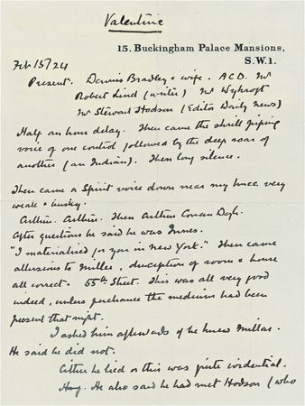 Lot #547 Arthur Conan Doyle: The Sherlock Holmes author recounts his ghostly encounter - Image 1