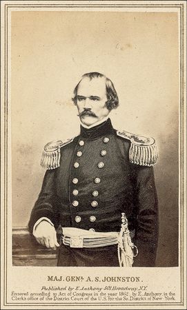 Lot #371 Albert Sidney Johnston: Extremely rare example of the ?Finest General in the Confederacy,? an early war fatality in the Battle of Shiloh - Image 2