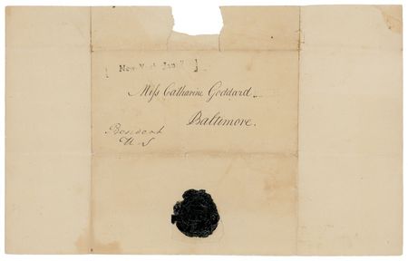 Lot #177 George Washington: Presidential free frank to Baltimore’s famously ousted female postmaster - Image 1