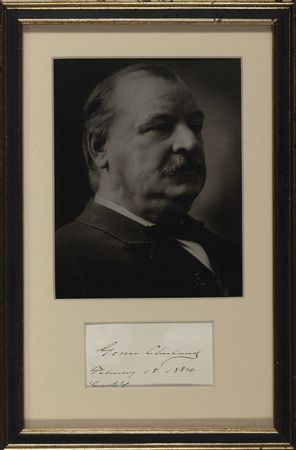 Lot #16 Grover Cleveland Signature