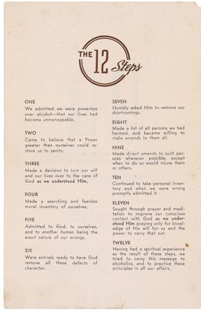 Lot #332 Bill Wilson: Rare signed AA General Meetings brochure - Image 2