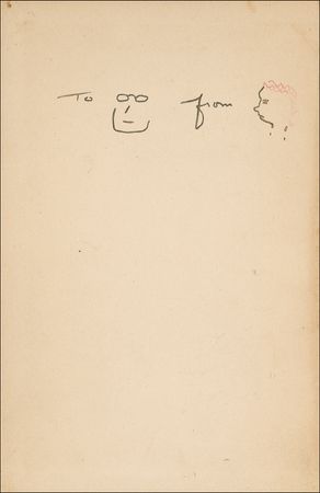 Lot #576 Sinclair Lewis: Two great inscriptions: one in words, one in picture - Image 3