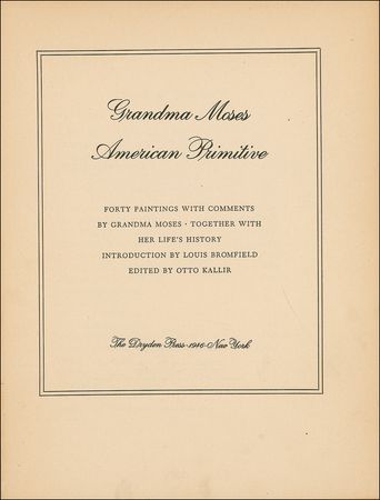 Lot #590 Grandma Moses: Signed in full, ?Anna Mary Robertson Moses? - Image 2