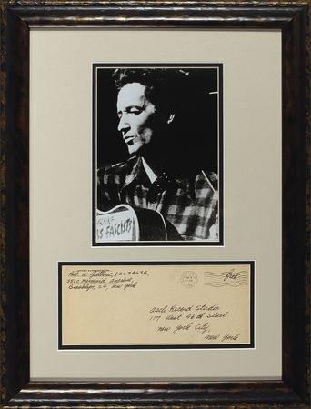 Lot #767 Woody Guthrie: A Woody Guthrie free frank - Image 1