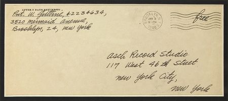 Lot #767 Woody Guthrie: A Woody Guthrie free frank - Image 2