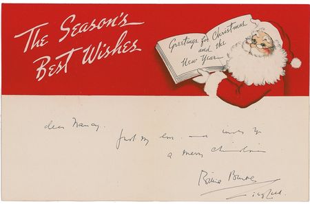 Lot #890 Billie Burke Christmas Card - Image 1