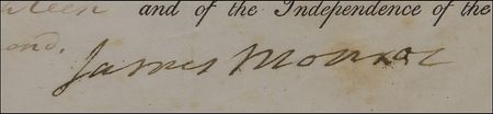 Lot #101 James Monroe Signed Document - Image 2