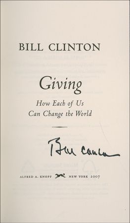 Lot #21 Bill Clinton Book