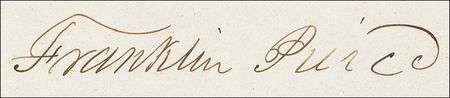 Lot #116 Franklin Pierce Signed Document - Image 2