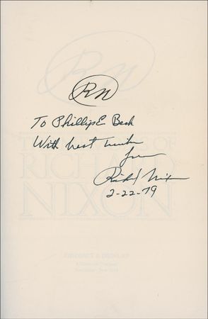 Lot #106 Richard Nixon Book - Image 1
