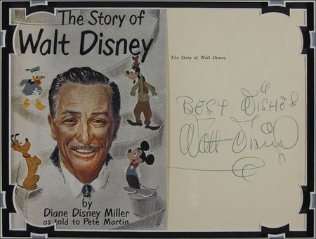 Lot #641 Walt Disney: Dazzling Disney signed book display - Image 2