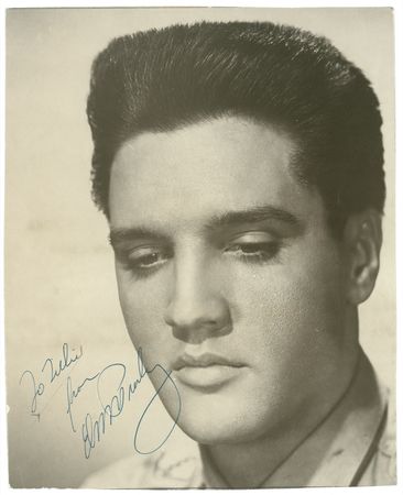 Lot #818 Elvis Presley: ?Tulsa McClean? signs a G.I. Blues publicity photo - Image 1