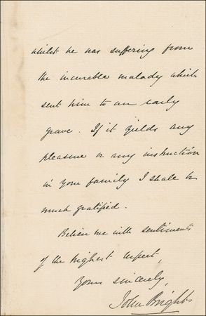 Lot #193 John Bright - Image 3