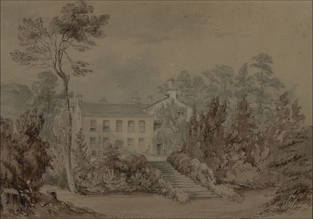 Lot #633 William Wordsworth: Wordsworth pens a quote from The Old Huntsman, complete with an original watercolor of his homestead - Image 3