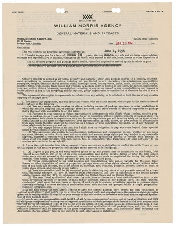 Lot #957 Gone with the Wind: Thomas Mitchell Signed Document - Image 1