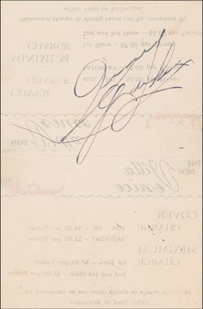 Lot #1129 Wizard of Oz: Judy Garland Signature - Image 1