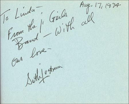 Lot #777 J. Geils Band Signatures - Image 2