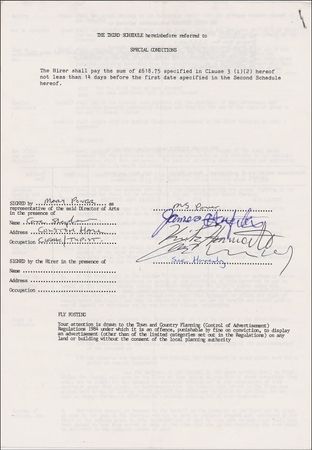 Lot #797 Metallica Signed Document - Image 2