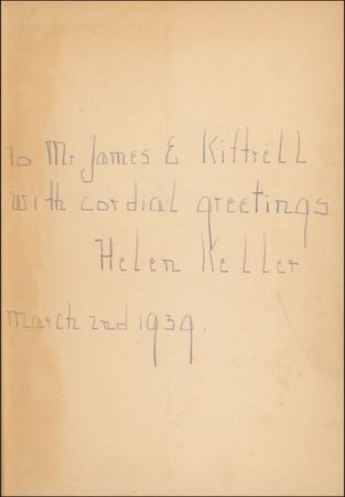 Lot #271 Helen Keller Book - Image 1