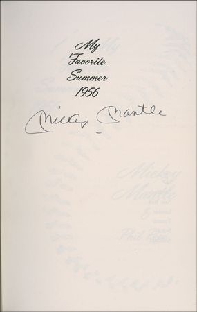 Lot #1255 Mickey Mantle Book - Image 1