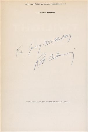 Lot #1091 Rod Serling Book - Image 1