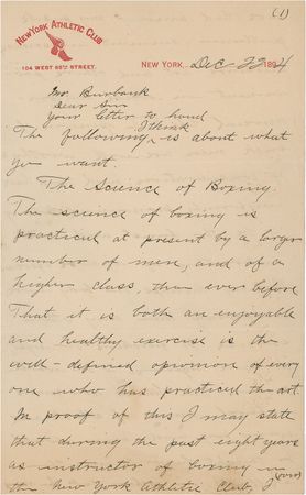 Lot #1202 Mike Donovan: The Professor ?schools? on the science of boxing - Image 1