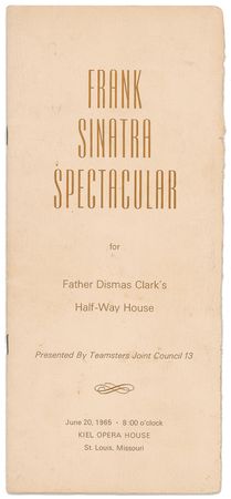 Lot #831 Frank Sinatra and Dean Martin: Two Rat Packers assist in a halfway house benefit - Image 2