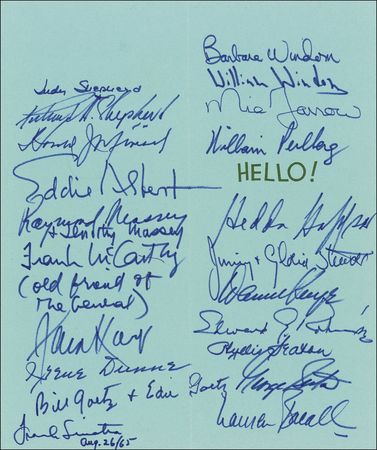 Lot #832 Frank Sinatra and Friends Greeting Card - Image 2