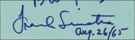 Lot #832 Frank Sinatra and Friends Greeting Card - Image 3