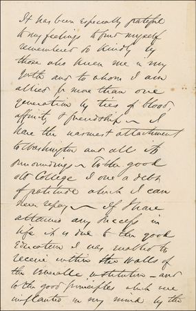 Lot #191 James G. Blaine: The ?Plumed Knight? praises his alma mater - Image 2