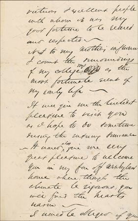 Lot #191 James G. Blaine: The ?Plumed Knight? praises his alma mater - Image 3