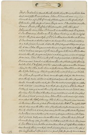 Lot #94 Abraham Lincoln: Mary and John Surratt: The only woman executed for the assassination of Lincoln sells property to finance the boarding house where she meets John Wilkes Booth - Image 2