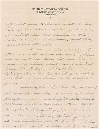 Lot #1243 Elmer Layden: Four Horsemen: Shortly after the Fighting Irish defeat the KKK in a South Bend brawl, one of the ?Four Horseman? warns ?Mishawaka?is a Klan town, so I guess we will have to search the boys for weapons? - Image 3