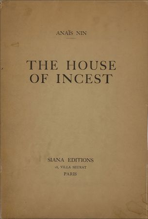 Lot #594 Anais Nin: Signed limited first edition of The House of Incest - Image 2