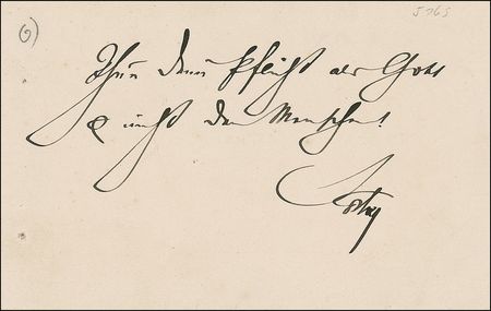 Lot #277 Emil Theodor Kocher Signed Quote - Image 1