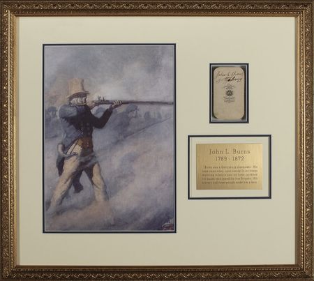 Lot #341 John L. Burns: Unlikely Gettysburg hero John Burns honors the famous battle - Image 1