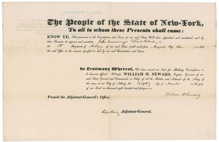 Lot #308 William H. Seward Signed Document - Image 1