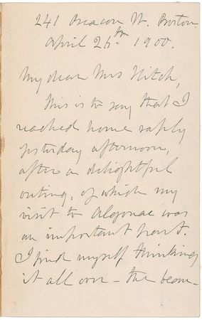 Lot #563 Julia Ward Howe - Image 1