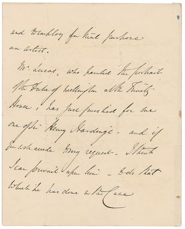 Lot #293 Robert Peel Handwritten Letter Signed - Image 1